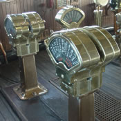 Bridge engine telegraphs and steering gear